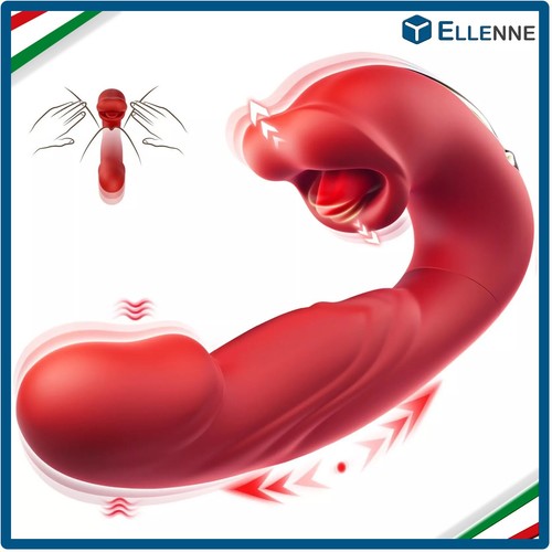 Vibratore con lingua per - con,